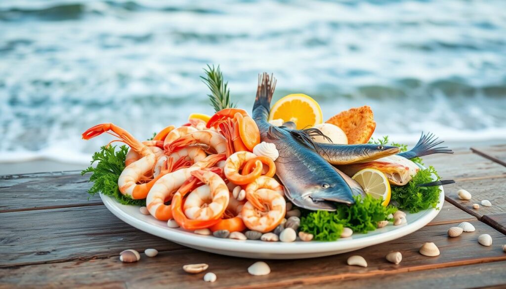 Frutos do mar em Bombinhas